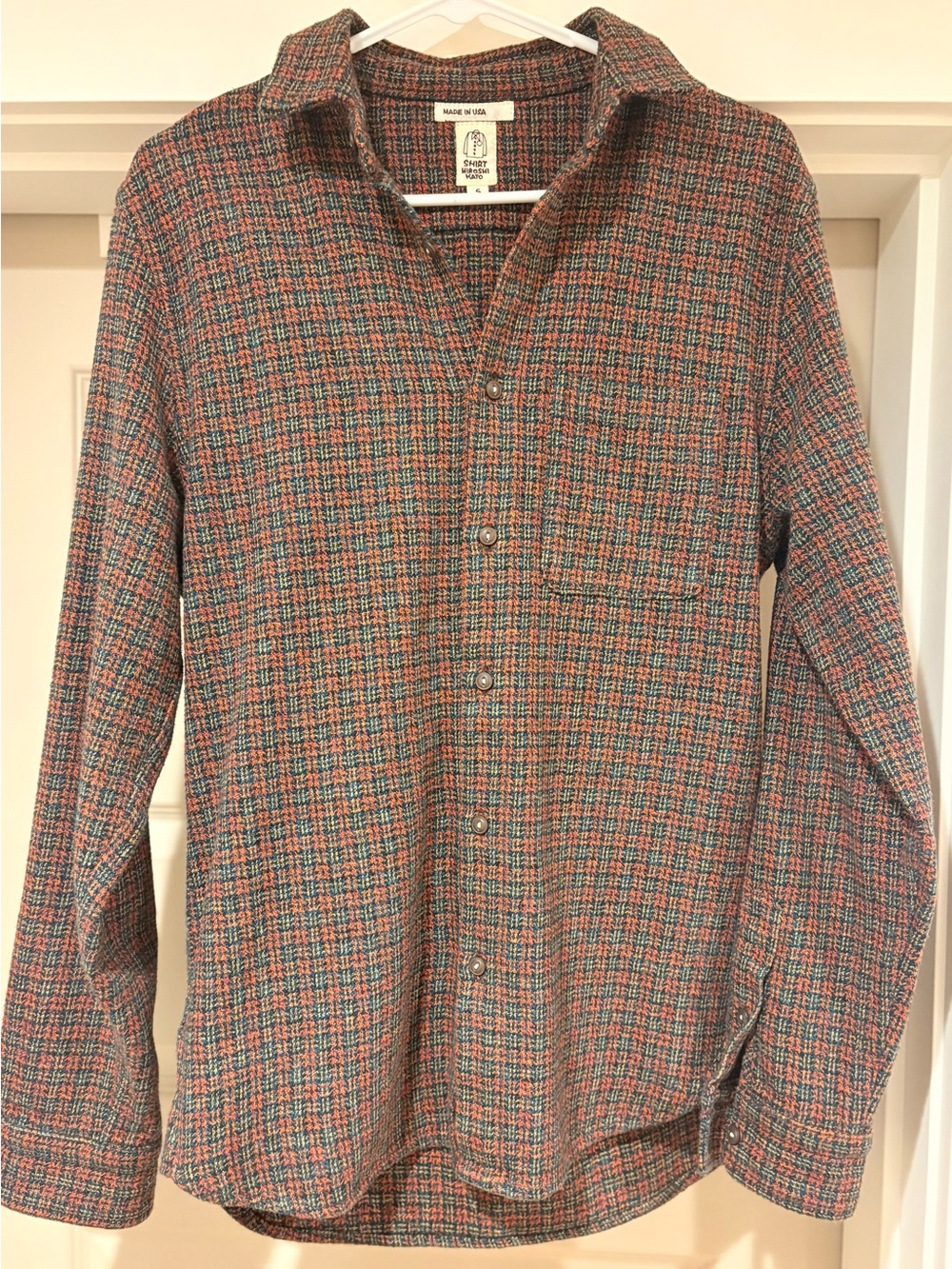 Men's Multicolor Plaid Button-Down Shirt